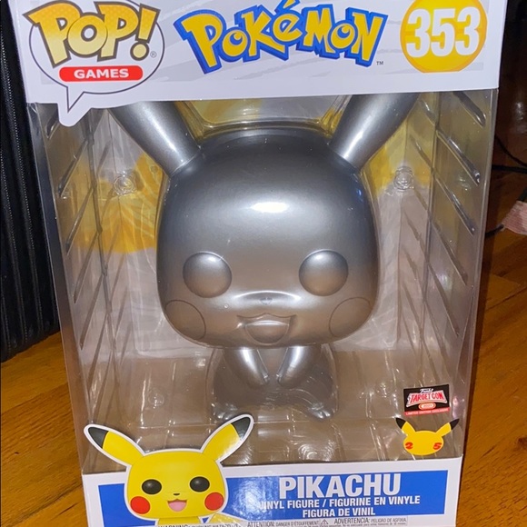 Pikachu Funko Pop Metallic Silver